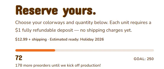 Preorder progress tracker